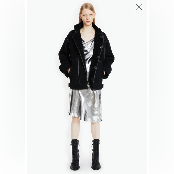 Petar Petrov Molten Silver Velvet Slip Dress - NWT, size M-L - Picture 3 of 9